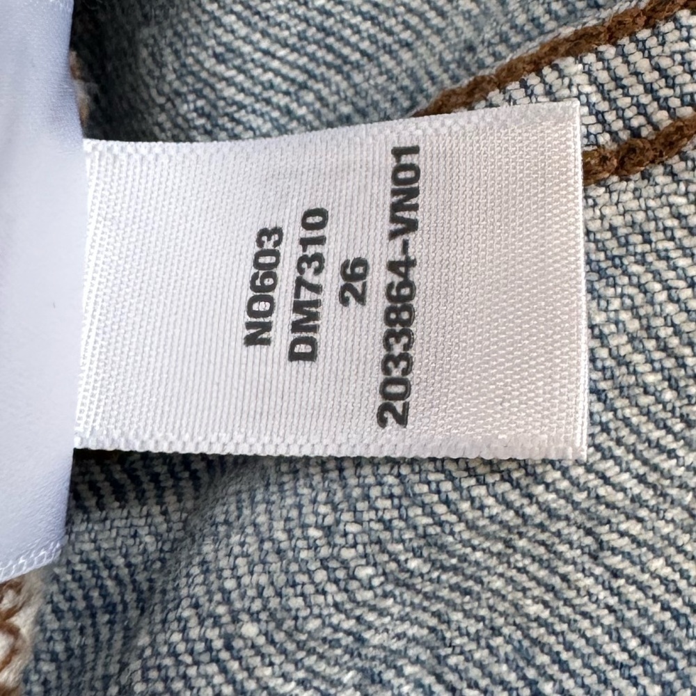 NWT Madewell The Perfect Vintage Crop Jeans Blue Raw Hem High Rise 26 Sold Out! - Picture 9 of 10
